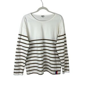 KULE The Cream and Latte Boyfriend Shirt